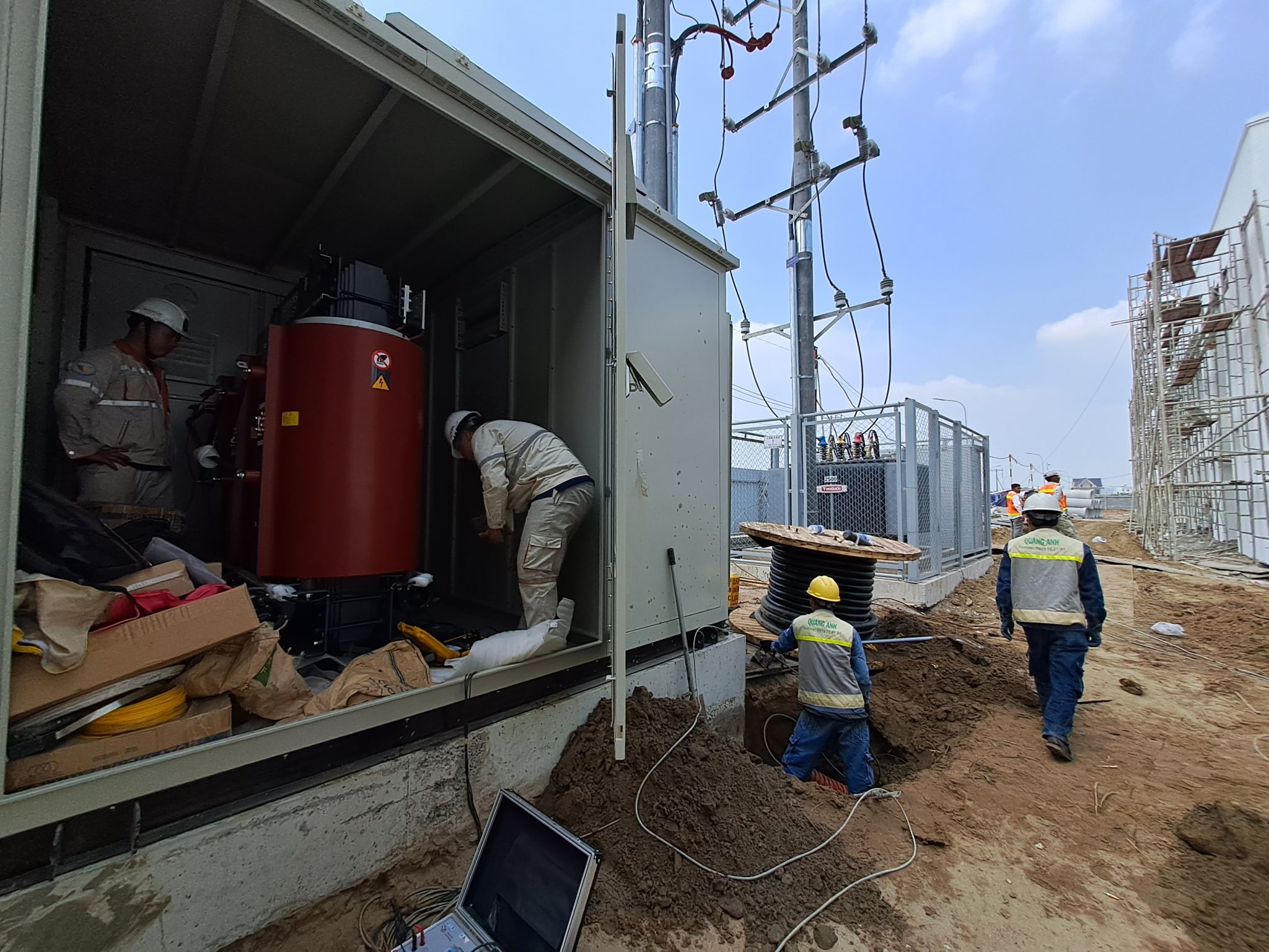 Ứng dụng công nghệ tại QuangAnhcons Công nghệ hiện đại của QuangAnhcons trên công trường