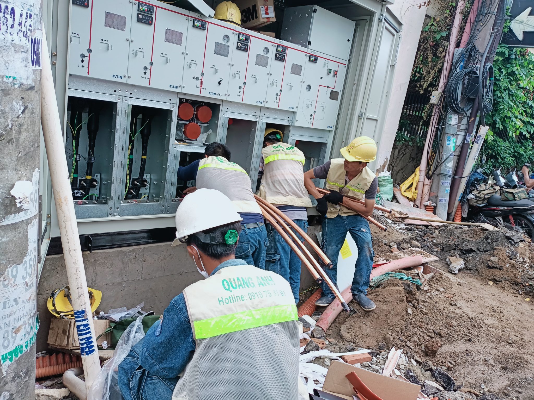 Công trình điện công nghiệp Công trình điện hoàn thiện bởi QuangAnhcons.