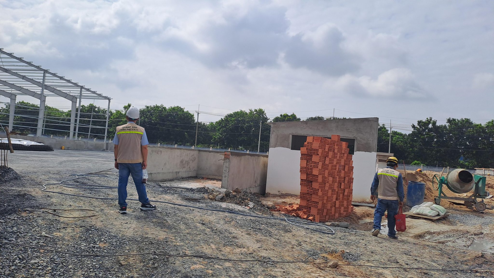 Vật tư cho trạm biến áp 630 kVA.